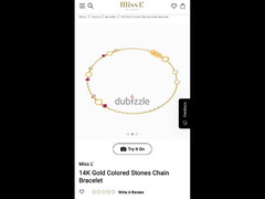 gold chain bracelet - 2