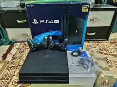 بلايستشن ps4 فور برو سوفت 9 متهكر باقه العاب متنوعه  ودراعين اصلي