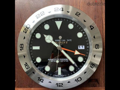 ساعة حائط رولكس ستانليس ستيل Rolex wall clock stainless steel - 4