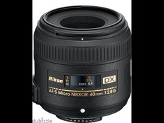 Af-Dx micro-nikkor 40 mm 1:2.8. G Lens العدسه كسر زيرو - 2