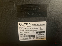 شاشة ultra HD LED ٣٢ بوصة في حالة ممتازة استعمال جفيف جدا - 3