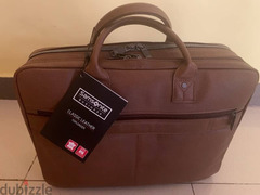 Samsonite classic leather briefcase 15.6" for sale