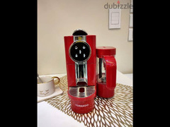 ماكينة تحضير كبسولات قهوة اسبريسو بأداة صنع رغوة ورنيدو T-C65R - احمر - 3