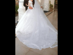 فستان زفاف  بالطرحه - 3