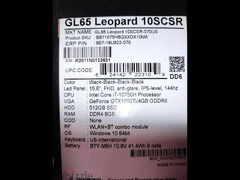 MSI GL65 Gtx1650ti i7 10th 10750H - 4
