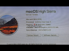 Mac mini (Mid 2011) - Ram 8G - HDD 1TB- 2.3 GHz Intel core i5 - 5