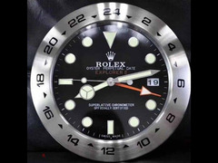 ساعة حائط رولكس ستانليس ستيل Rolex wall clock stainless steel - 5