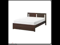 ALMOST NEW - IKEA Double Bed and Sprung Mattress/2 bedside cabinets - 5