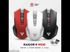 Fantech Raigor WG10 Wireless 2.4Ghz Gaming Mouse (White) - 2