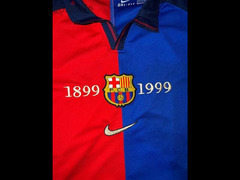fc barcelona nike vintage t shirt 1899/1999 original authentic - 2