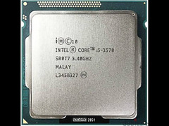 Intel processor i5 3570 3.40GHZ بروسيسور بحالة ممتازة بيشغل الألعاب