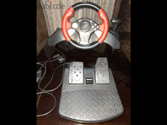 عجلة سباق - Racing wheel + دواسات -لأجهزة PS5، PS4، PS3 ، PC