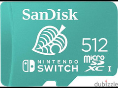 SanDisk 512GB microSDXC card for Nintendo Switch up to 100 MB/sClass10