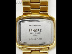 wman watch Sphere Swiss Quartz 18k T Gold Plated - 2