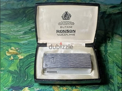 Ronson Varaflame Butane lighter. . . . . Silver Plated. . . . . Made In England - 4