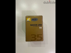 New AF-S DX NIKKOR 35mm f/1.8G for sale عدسة ٣٥مم - ١. ٨ جديدة للبيع - 4