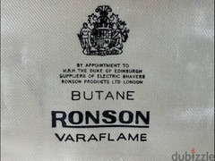Ronson Varaflame Butane lighter. . . . . Silver Plated. . . . . Made In England - 6