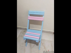 بيع كرسي خشب منطوى عمولة جديد - 1