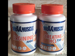 max muscle creatine 90 caps + arginine 18caps