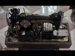 ماكينة خياطة سنجر + موتور كهرباء + صندوق - 1