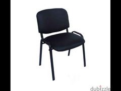 Waiting Chair - Metal - Fixed - Black - 56x46x78 Cm - 2