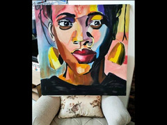 African woman tableau