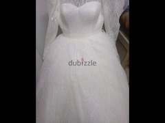 فستان زفاف بدو ديل +طرحه طويله - 3