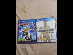 CD ratchet and clank ,uncharted (the Nathan Drake collection)