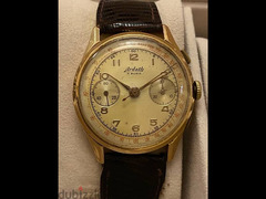 Rare vintage 18k solid gold Chronowatch - 5