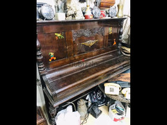 بيانو الماني قديم شغال اصابع عاج ثلاثة بدال - 2