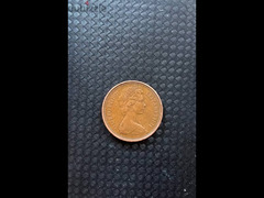 rare 1971 Elizabeth II 2pence coin