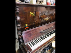 بيانو الماني قديم شغال اصابع عاج ثلاثة بدال - 3