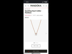Selling pandora sparkling Heart collier necklace for 9500 ( shipped fr