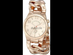 U. S. Polo Assn. Women USC40070 Rose Gold-Tone Watch with Link Bracelet