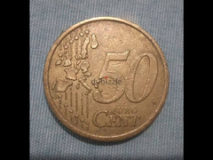 50 سنت إيطالي سنه 2002 - 2