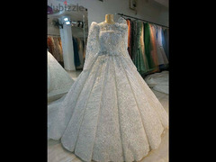 فستان زفاف ملكي خامات مستورده ومتوفر تشكيله مميزه باسعار مناسبه جدا - 3