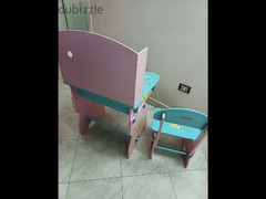 مكتب و كرسى خشب للاطفال حتي ٨ سنوات - 4