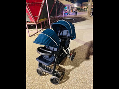 stroller baby double 2 chairs