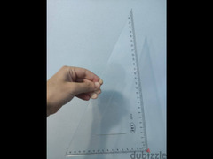طقم مثلثات 30 سم+ مسترة منحنيات جديدة - 2