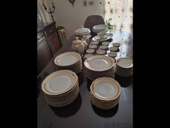 Fernand Deshoulières vintage dining set 83 piece