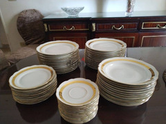 Fernand Deshoulières vintage dining set 83 piece - 2