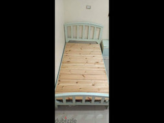 سرير أطفال ١١٠ فى مترين خشب زان و مله سويد لم يستخدم - 5