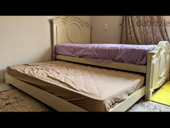 ٢ سرير خشب زان عمولة بتاع زمان خامة ممتازة سرير وتحته سرير ١٢٠ بعجل