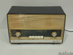 راديو فيليبس لمبات قديم شغال وبحالة ممتازة - 1