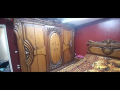غرفه نوم كامله للبيع خشب زان بسعر لقطه - 4