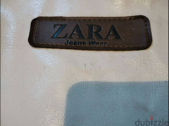 شنطة جلد بيضاء ماركة Zara