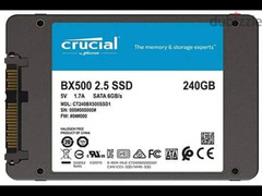 Hard Desk Crucial BX500 SSD 240 Sata for Laptop and PC - 4