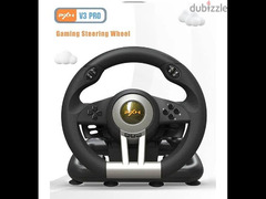Car Steering Wheel with Brake Pedal for PXN V3 Pro, V3II, USB, Gaming - 2