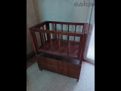 سرير اطفال هزاز خشب زان قوي - 3