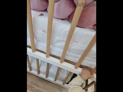 سرير هزاز اطفال خشب زان سهل الفك و التركيب جديد لم يستعمل
